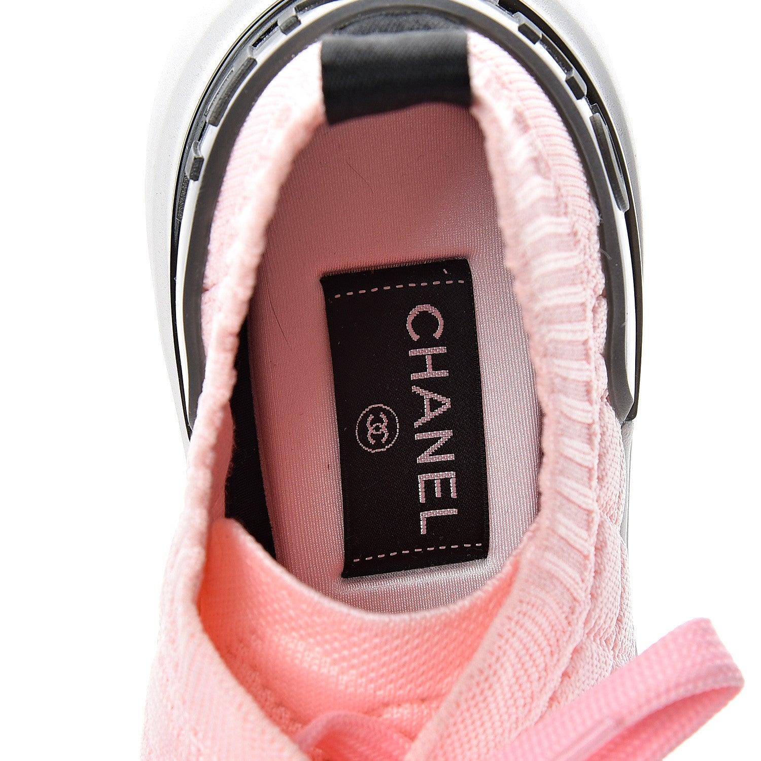 Chanel Mixed Fibers Quilted Womens CC Sneakers 39 Pink 6 of 6