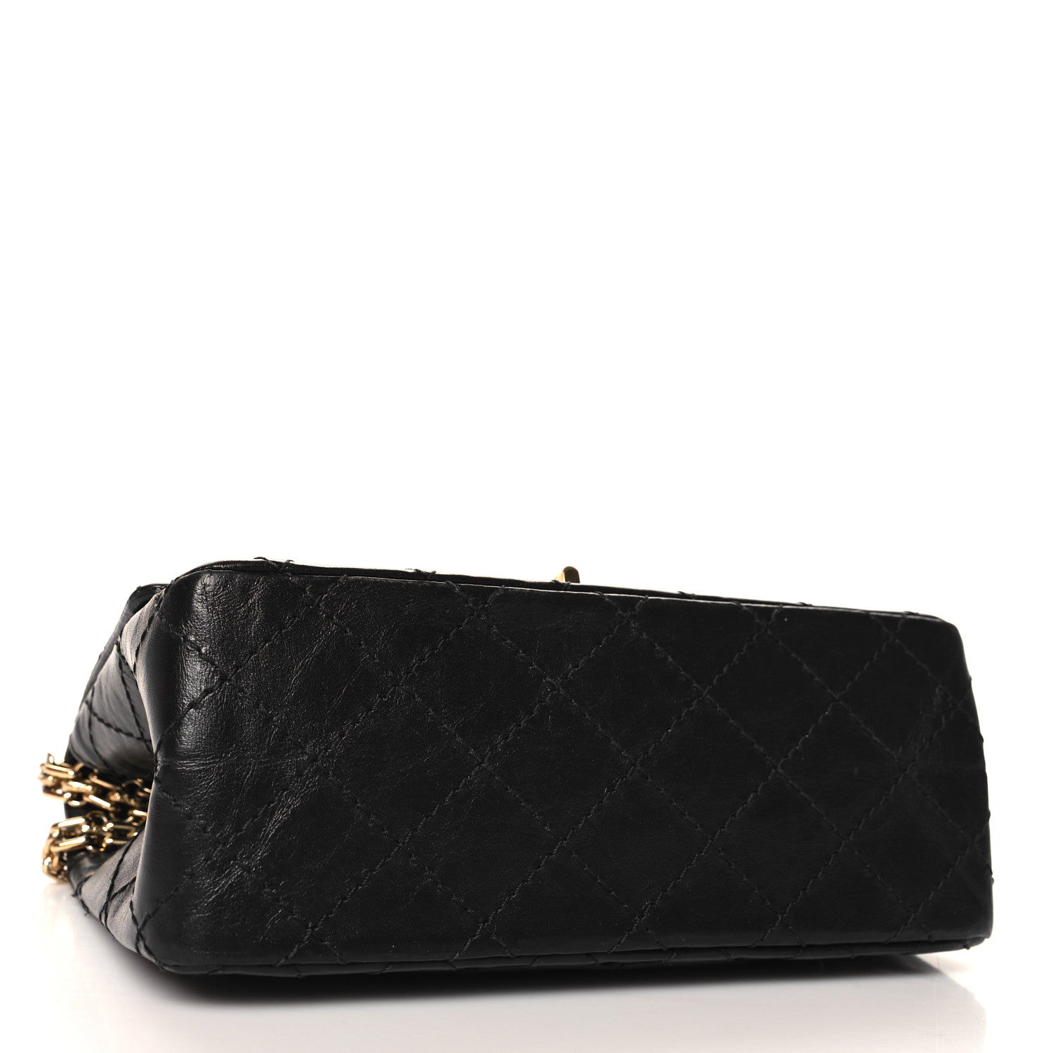 Chanel Aged Calfskin Quilted 2.55 Reissue Mini Flap Black 4 of 10