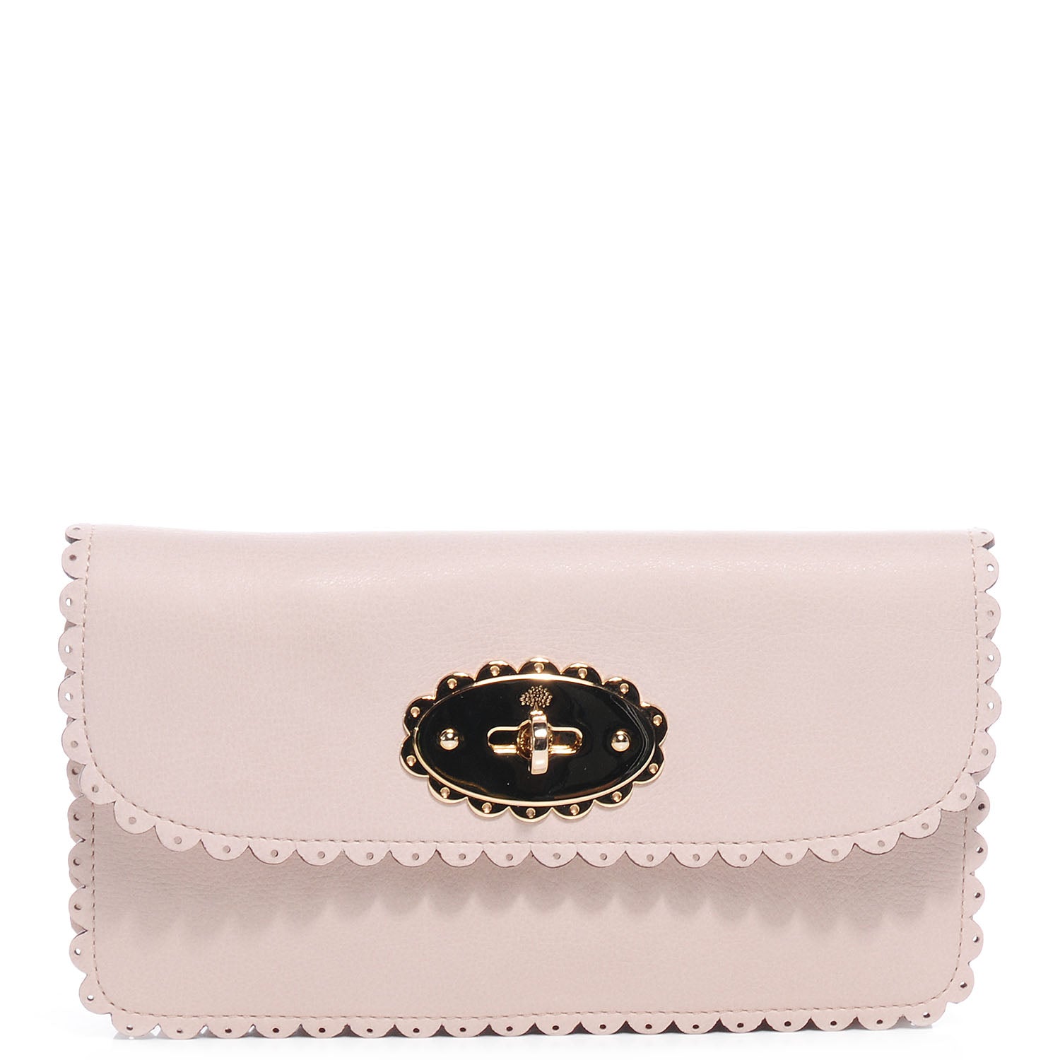 Mulberry Soft Matte Pebbled Cookie Long Wallet Beige 1 of 8