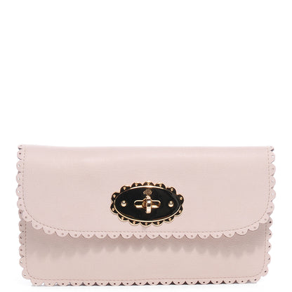Mulberry Soft Matte Pebbled Cookie Long Wallet Beige 1 of 8