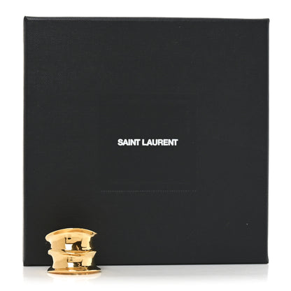 Saint Laurent Metal Organic Ring 54 7 Gold 6 of 6