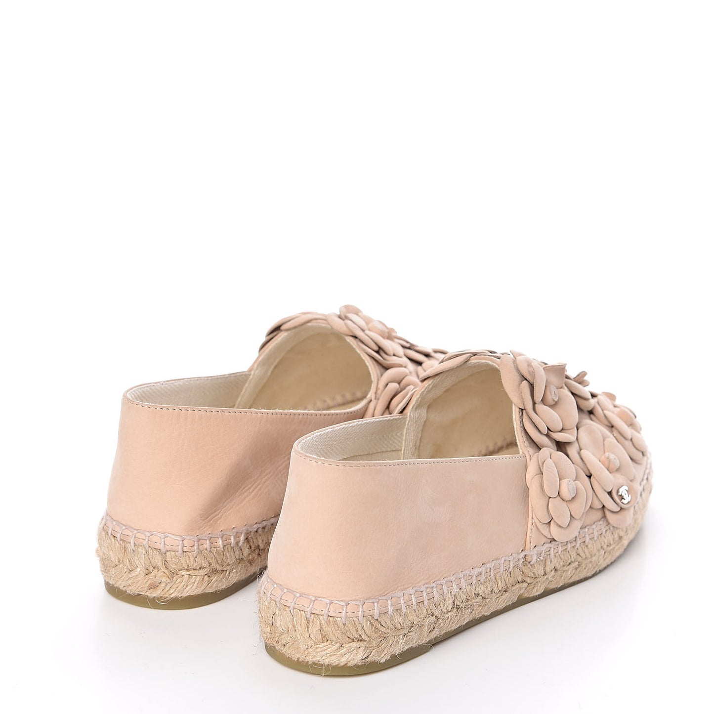 Suede Camellia CC Espadrilles 40 Pink
