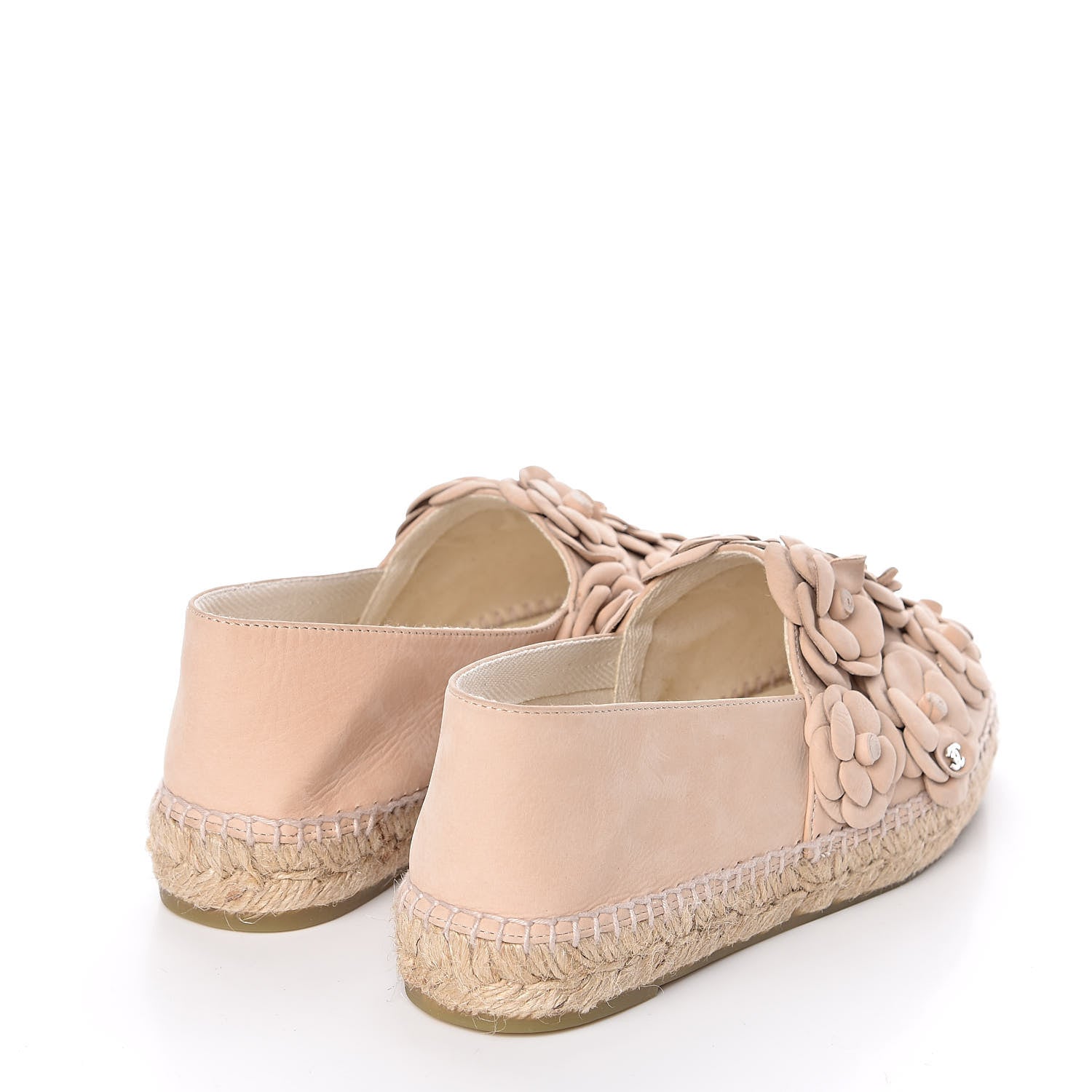 Chanel Suede Camellia CC Espadrilles 40 Pink 4 of 10