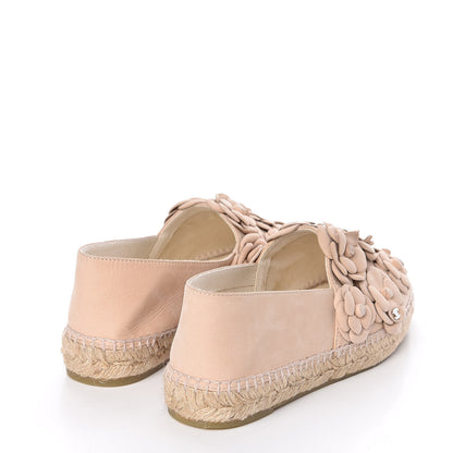 Chanel Suede Camellia CC Espadrilles 40 Pink 4 of 10