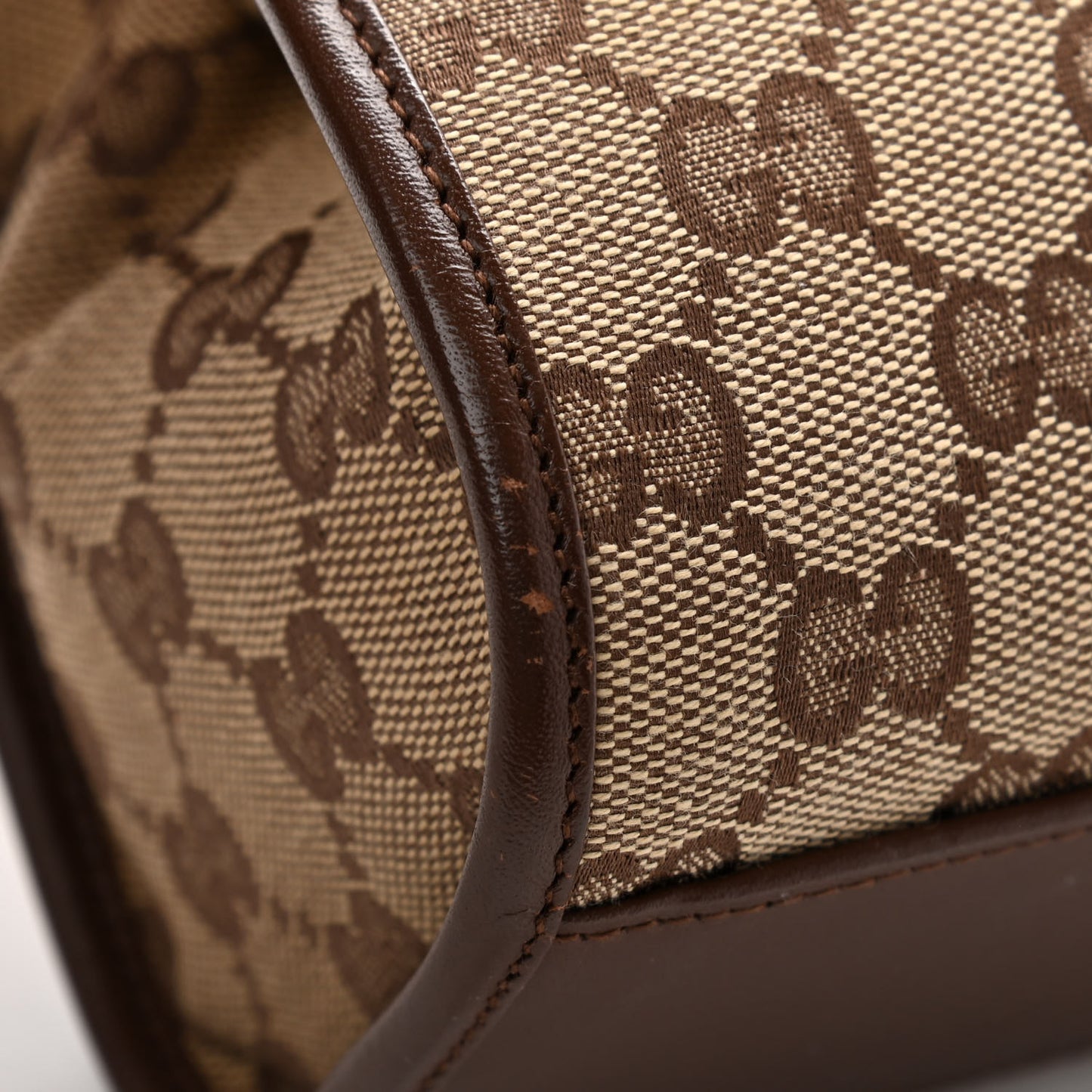 Monogram Small Bardot Shoulder Bag Dark Brown