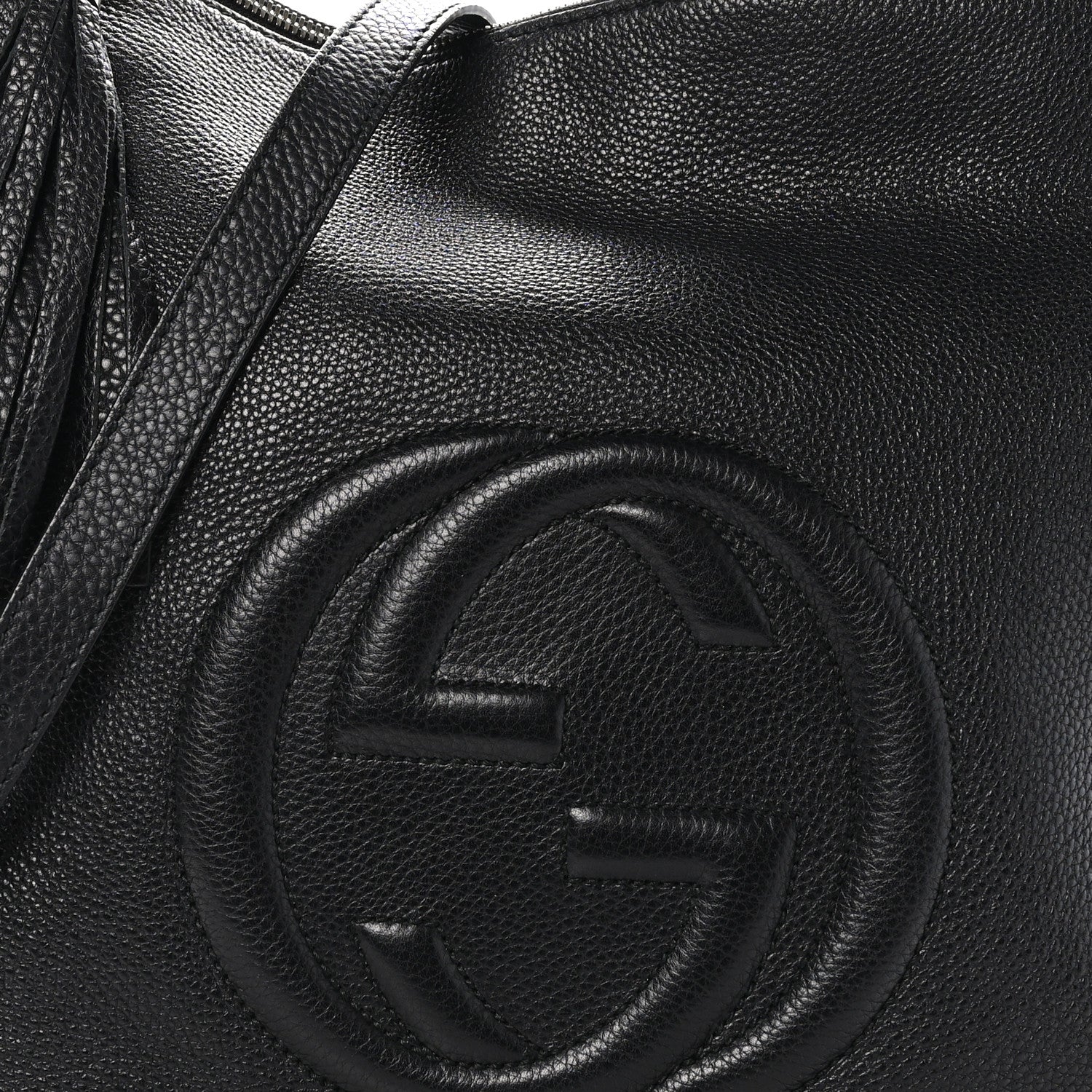 Gucci Pebbled Calfskin Large Soho Hobo Black 9 of 12