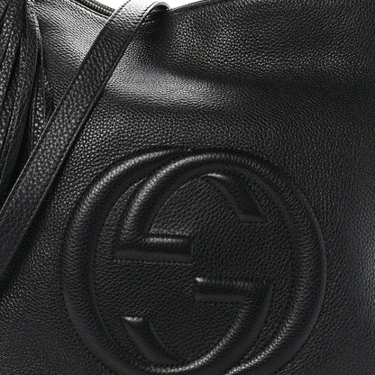 Gucci Pebbled Calfskin Large Soho Hobo Black 9 of 12