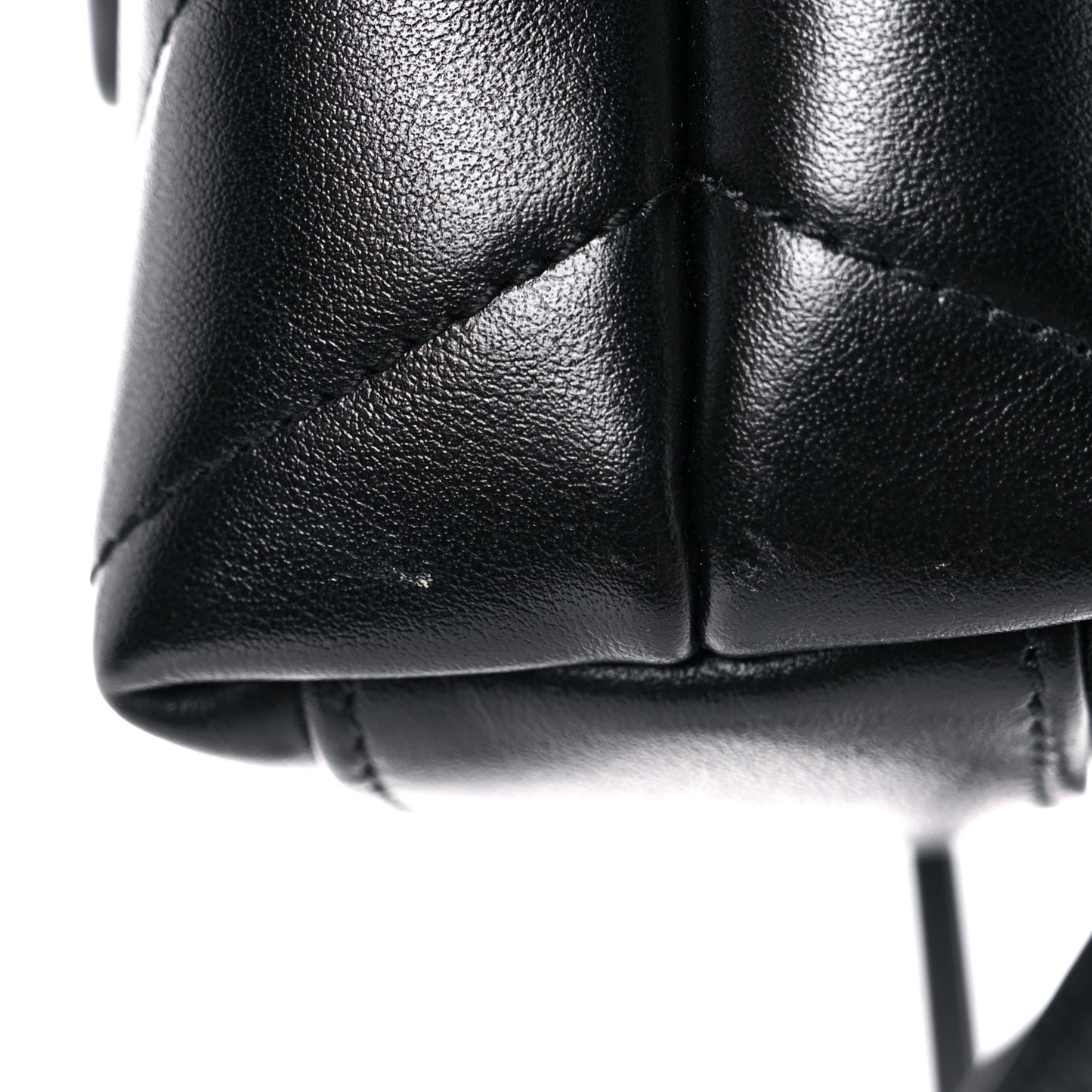 Calfskin Y Quilted Monogram Toy Loulou Crossbody Bag Black