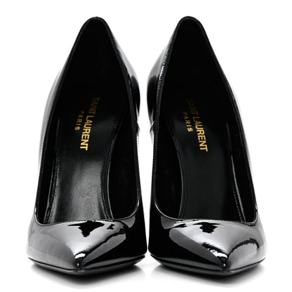 Saint Laurent Patent Opyum 110 Pumps 38 Black Gold 2 of 9