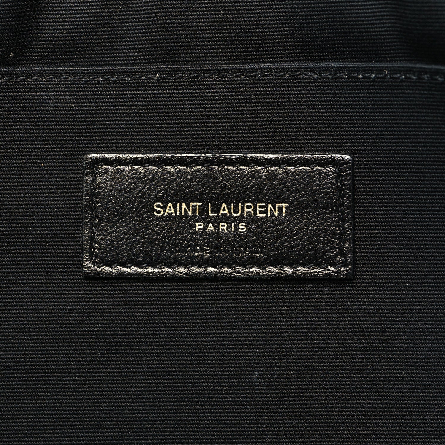 Saint Laurent Canvas Monogram Zipped Pouch Beige Black 6 of 11