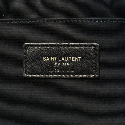 Saint Laurent Canvas Monogram Zipped Pouch Beige Black 6 of 11