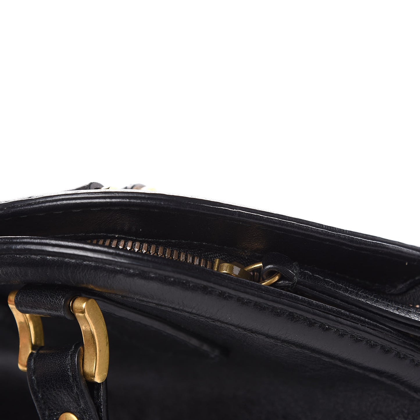 Calfskin Medium Re(Belle) Top Handle Bag Black