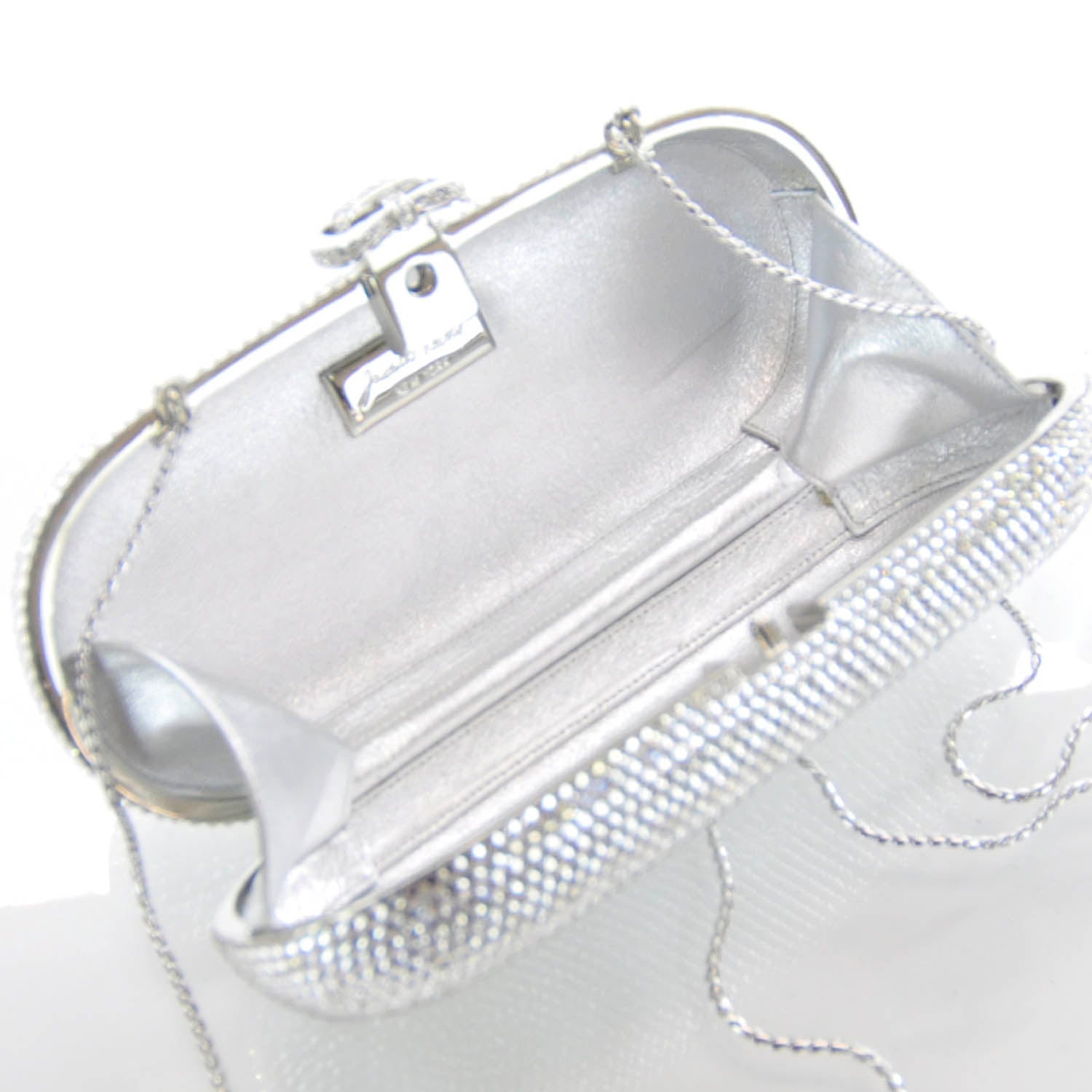 Judith Leiber Crystal Minaudiere Clutch 6 of 7