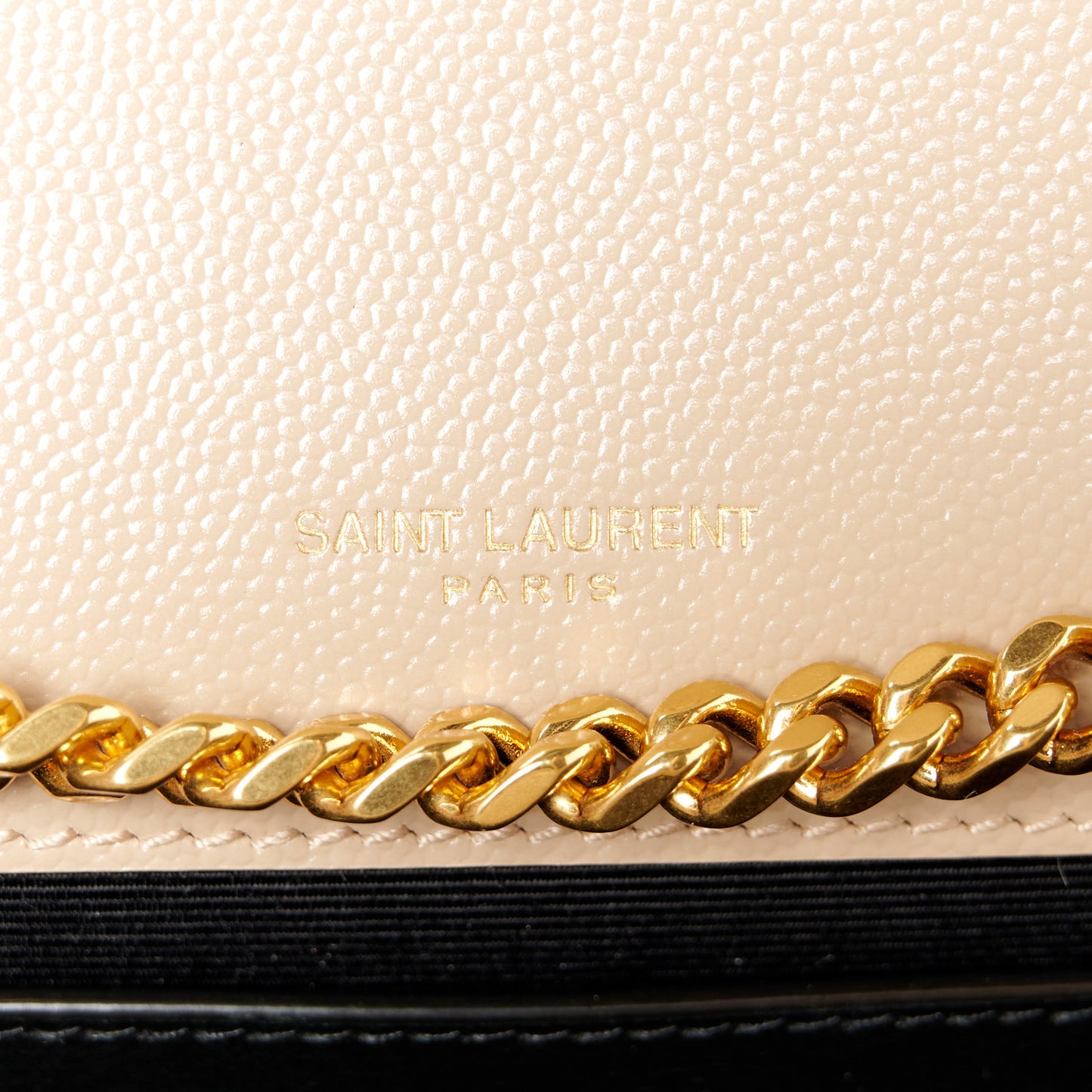 Grain De Poudre Medium Monogram Kate Satchel Dark Beige