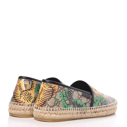 Gucci GG Supreme Monogram Bengal Mens Espadrilles 6 Beige Crop Yard 4 of 10
