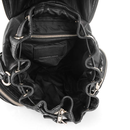 Alexander Wang Lambskin Marti Backpack Washed Black Rhodium Hardware 5 of 7