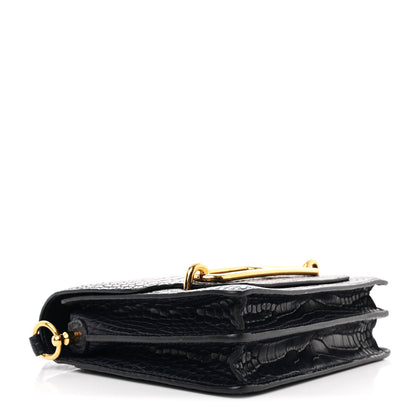 Hermes Matte Alligator Mini Sac Roulis Bleu Nuit 4 of 11