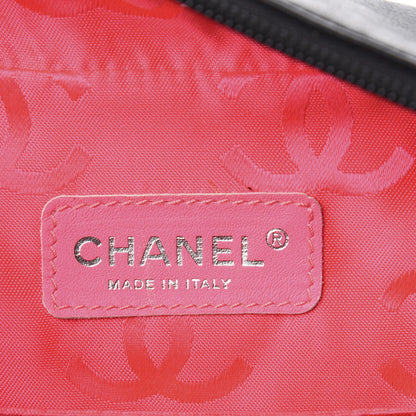 Chanel Calfskin Quilted Large Cambon Multipocket Reporter Black White 6 of 10