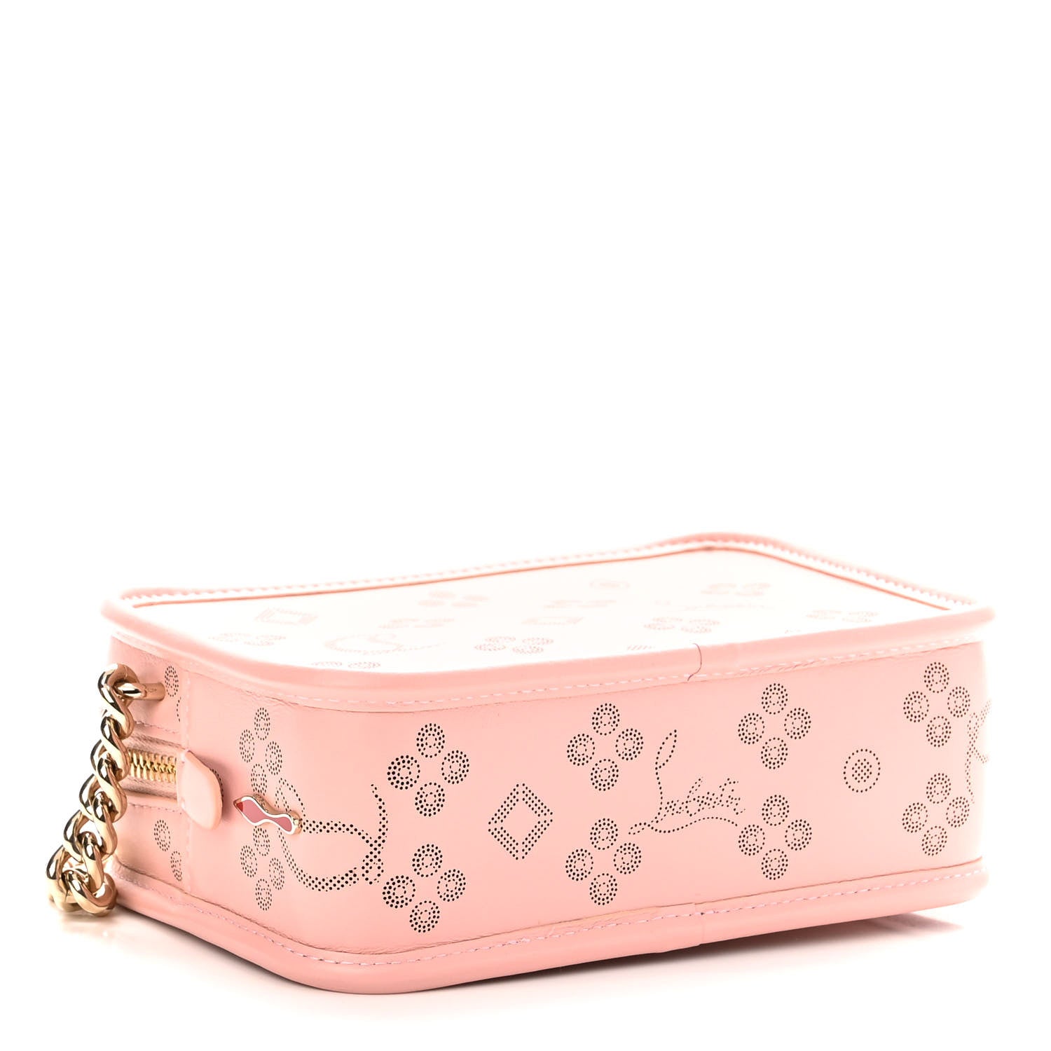 Christian Louboutin Calfskin Small Radioloubi Pink 4 of 10