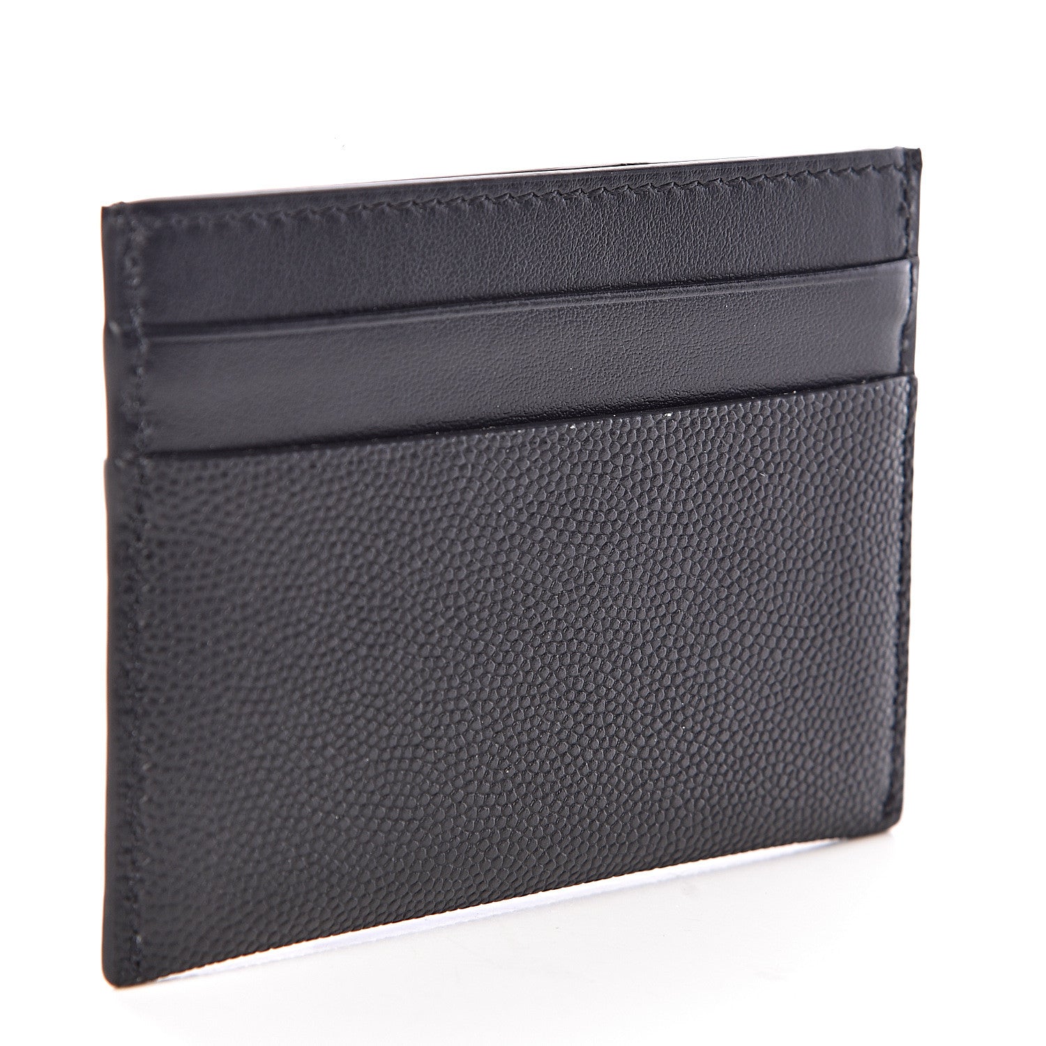 Burberry Grainy Calfskin Monogram Motif Card Case Black 3 of 7
