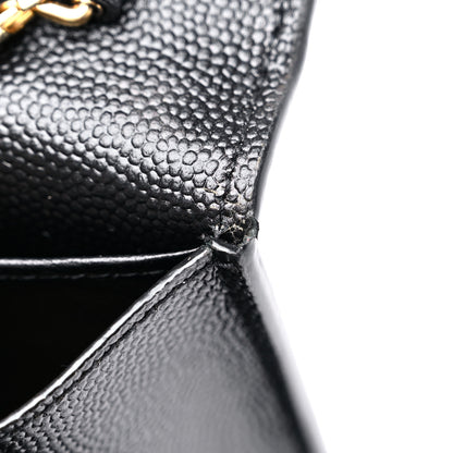 Saint Laurent Grain De Poudre Uptown Chain Wallet Black 7 of 7