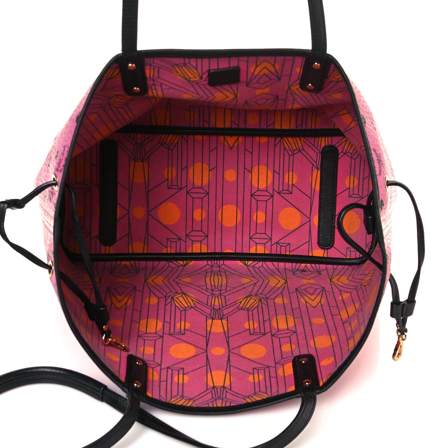 MCM Visetos Medium Reversible Liz Shopper Tote Pink 5 of 25