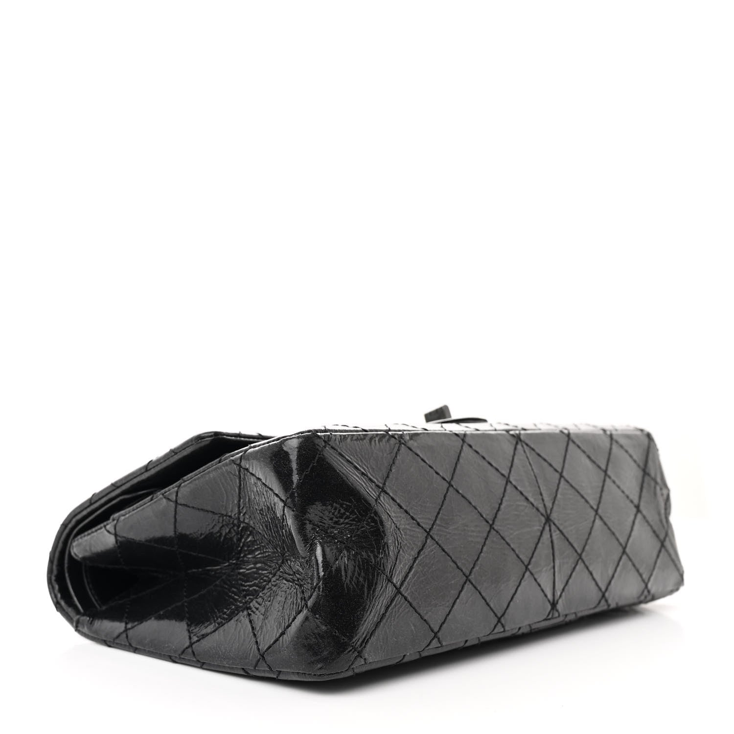 Chanel Glazed Calfskin Quilted 2.55 Reissue 226 Flap So Black 4 of 10