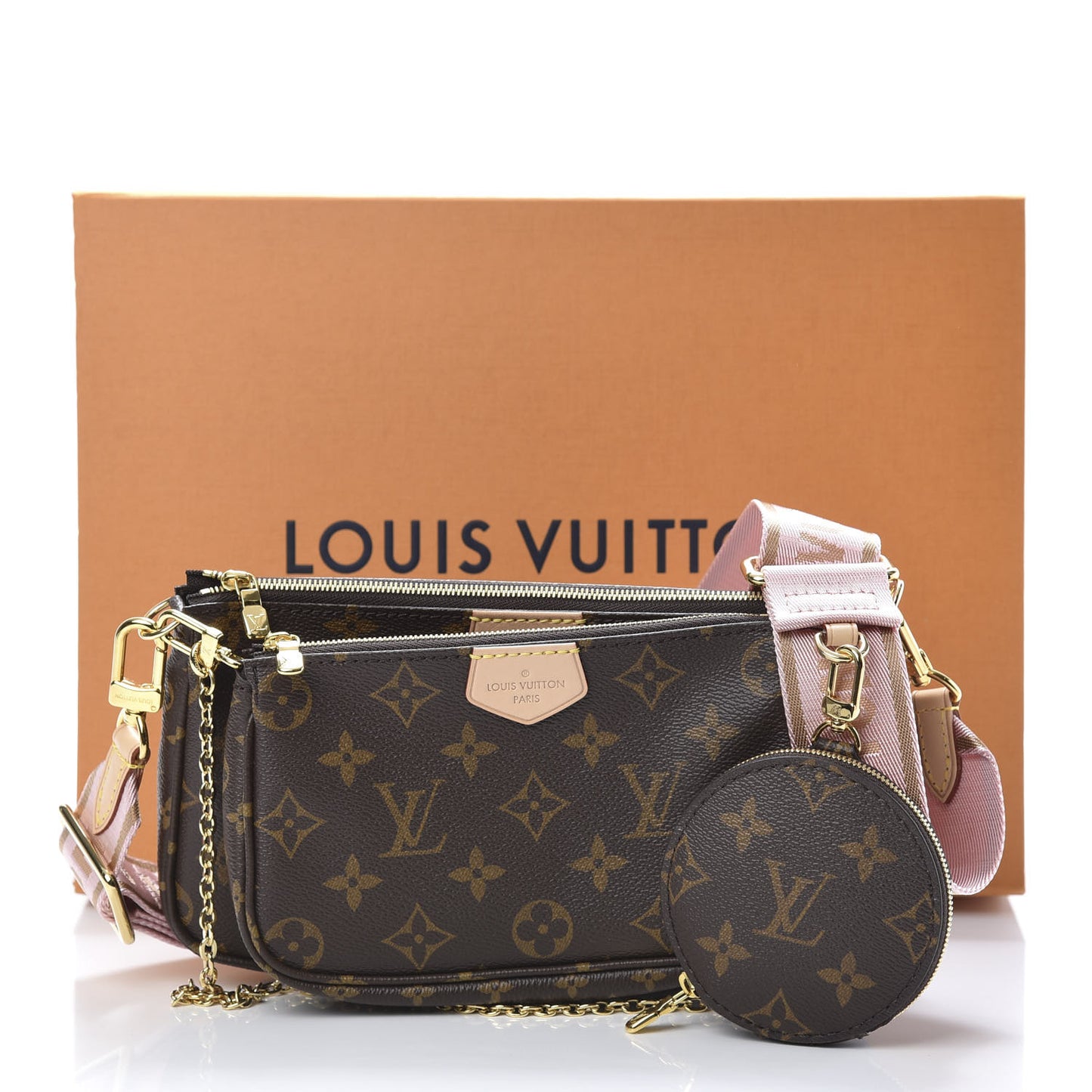 Monogram Multi Pochette Accessories Rose Clair