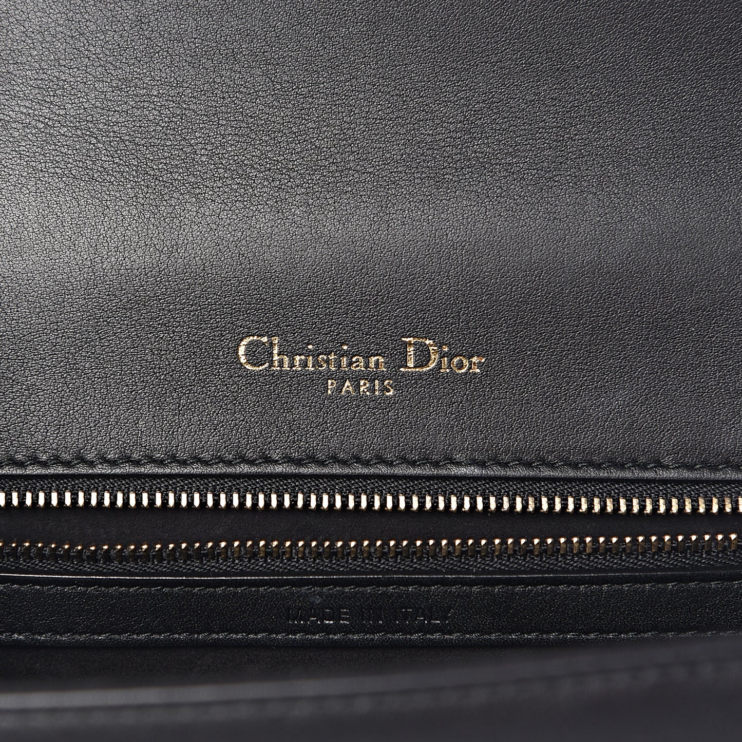 Calfskin Studded Small Diorama Flap Bag Black