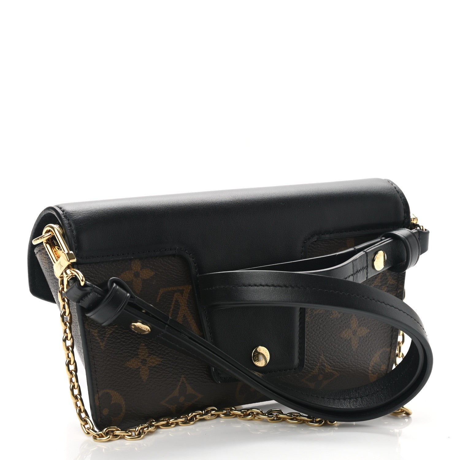 Louis Vuitton Monogram Padlock On Strap Black 3 of 9