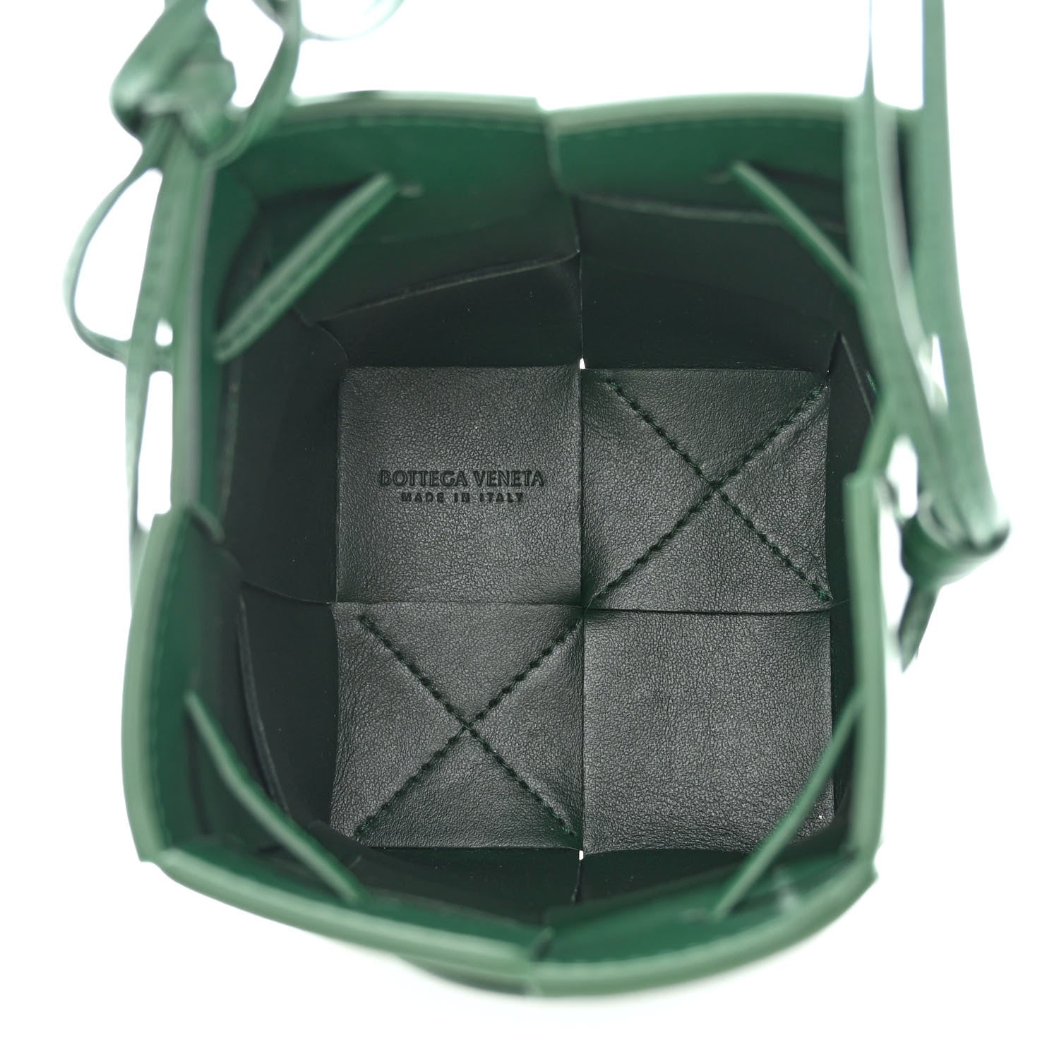 Bottega Veneta Nappa Maxi Intrecciato Mini Cassette Bucket Bag Raintree 5 of 9