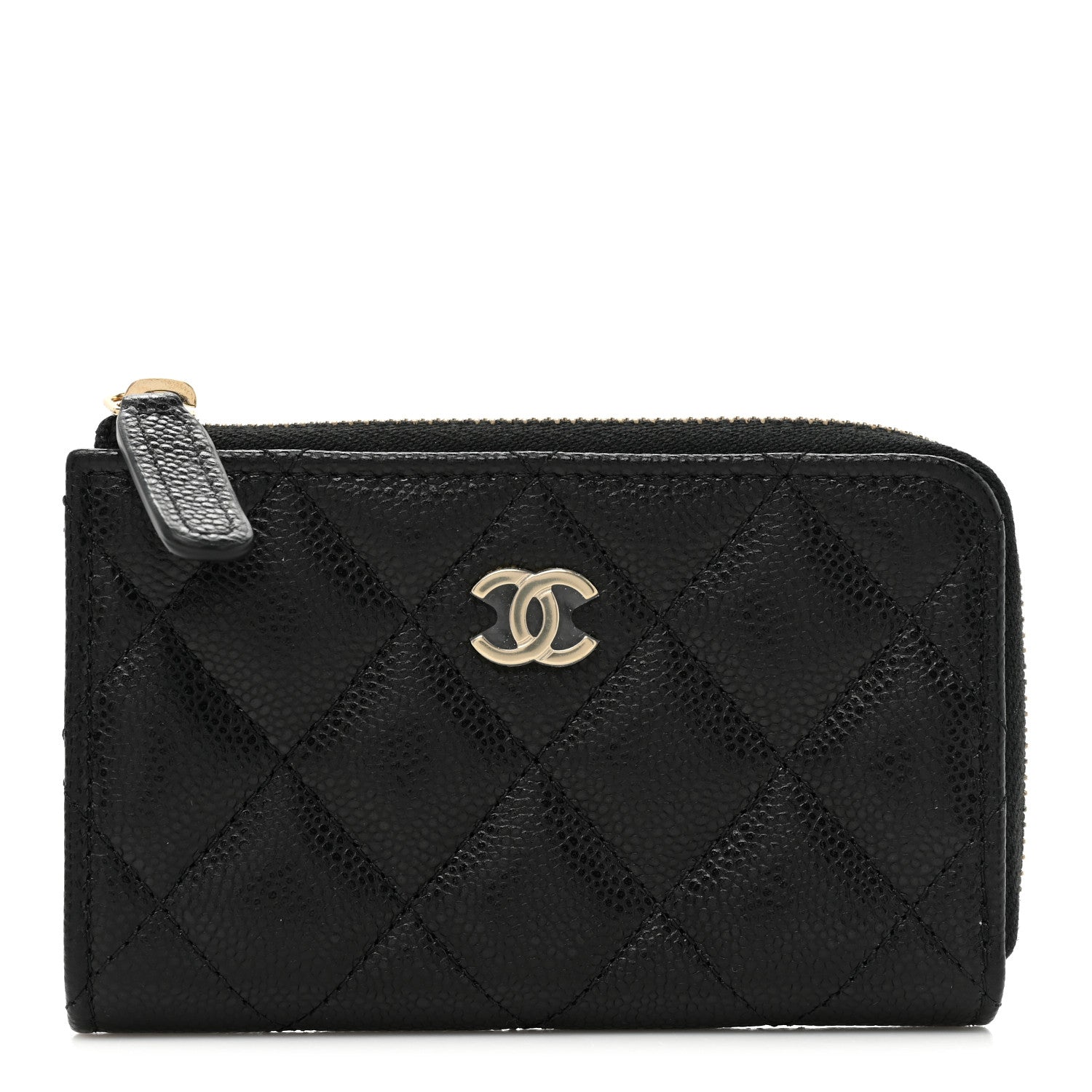 Chanel Caviar Quilted Zipped Key Holder Case Black 1 of 10