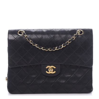 Chanel Lambskin Quilted Medium Double Flap Black 1 of 17