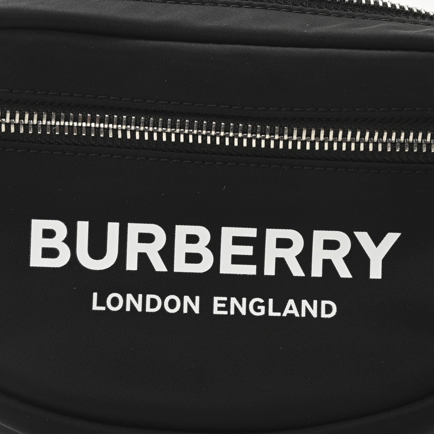 Econyl Logo Print Small Cannon Bum Bag Black