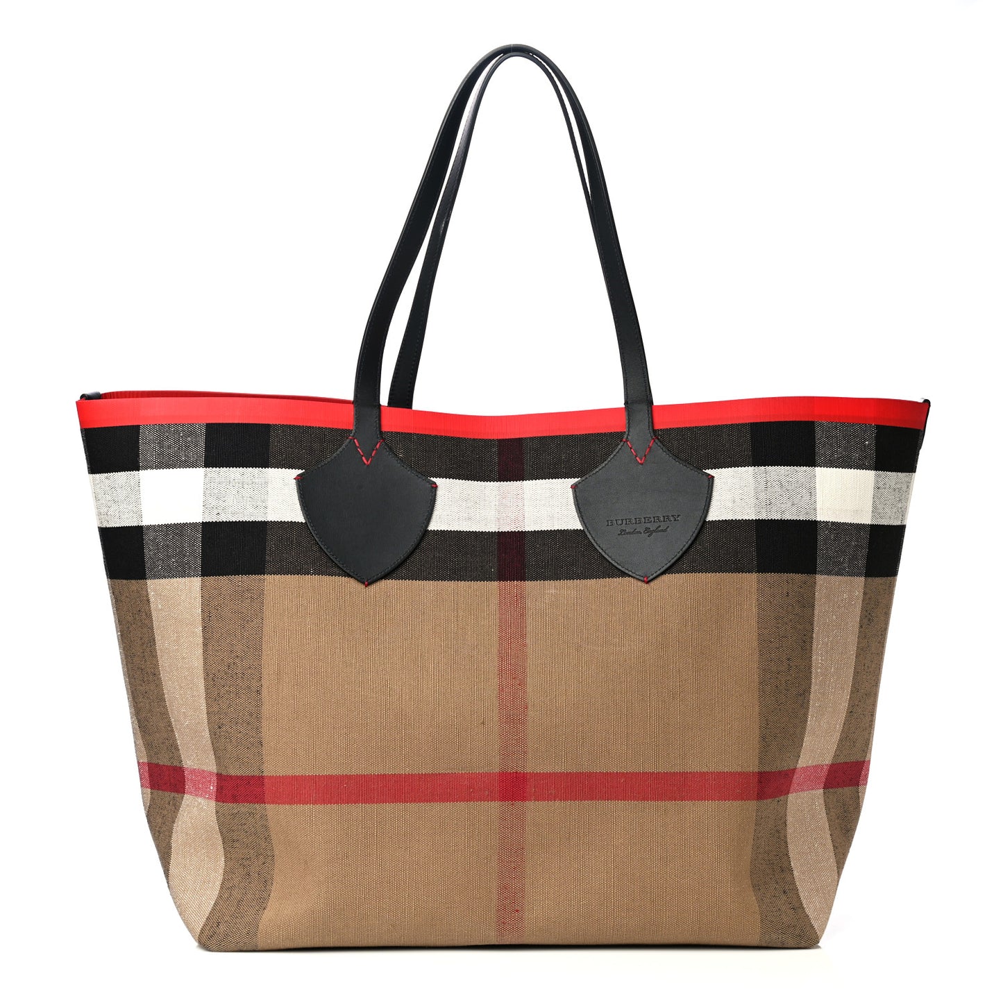 Canvas Mega Check Large The Giant Reversible Tote