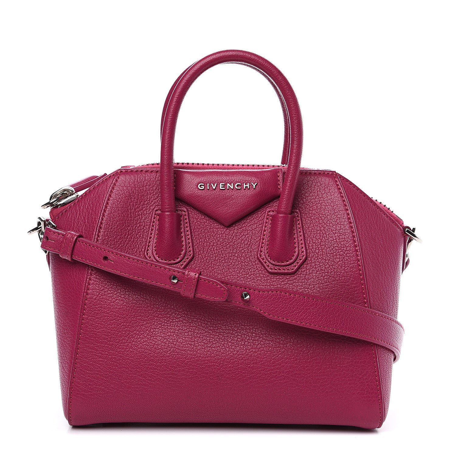 Givenchy Sugar Goatskin Mini Antigona Magenta 1 of 10