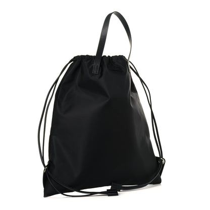 Valentino Garavani Nylon VLogo Drawstring Backpack Black 2 of 12