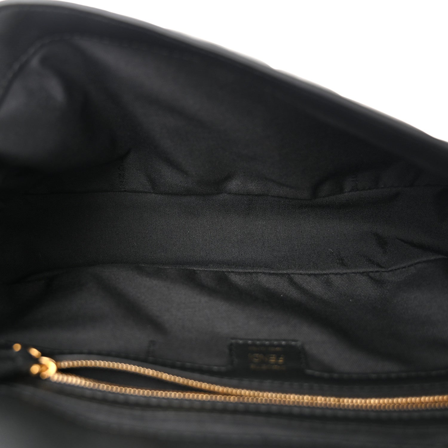 Fendi Nappa FF 1974 Embossed Baguette Black 5 of 11