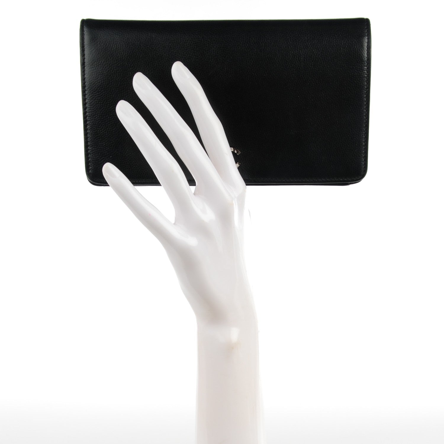 Chanel Caviar Sevruga Yen Wallet Black 2 of 8