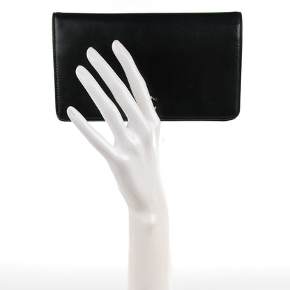 Chanel Caviar Sevruga Yen Wallet Black 2 of 8