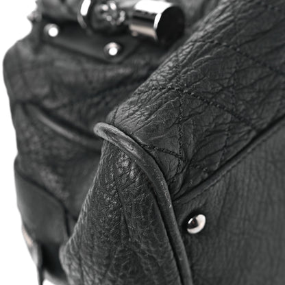 Chanel Distressed Lambskin Lady Braid Bowler Black 12 of 13