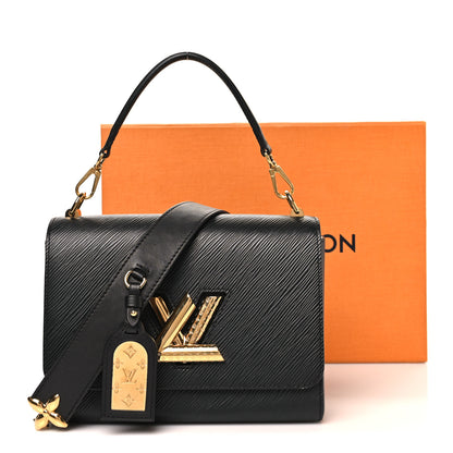Louis Vuitton Epi Twist Top Handle Shoulder Bag MM Black 9 of 9