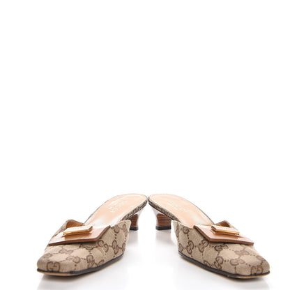 Gucci Monogram GG Mules 7 Brown 5 of 9
