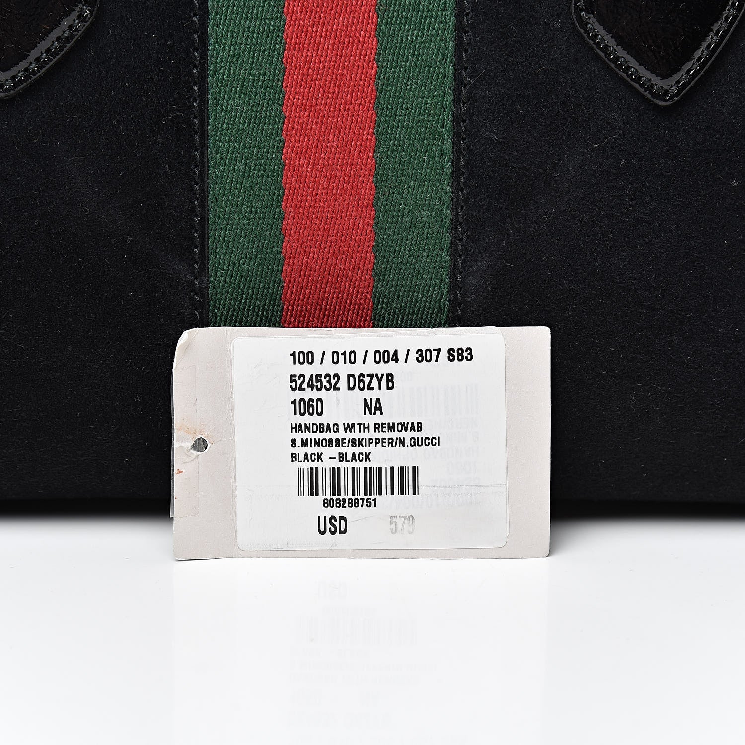 Gucci Suede Patent GG Web Medium Ophidia Boston Black 14 of 14