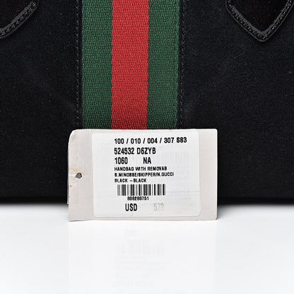 Gucci Suede Patent GG Web Medium Ophidia Boston Black 14 of 14