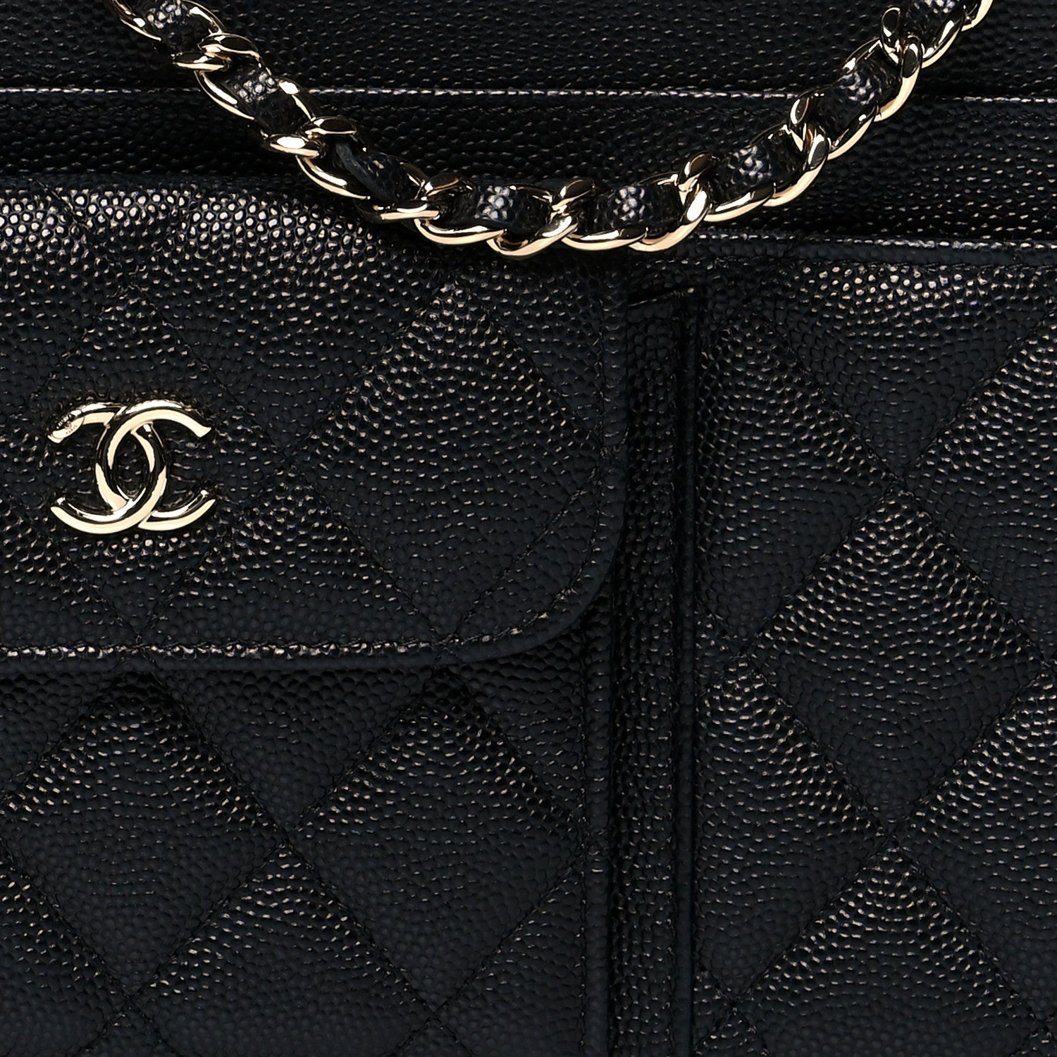 Chanel Caviar Quilted In & Out Chain Wallet Black 9 of 11