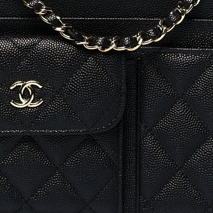 Chanel Caviar Quilted In & Out Chain Wallet Black 9 of 11