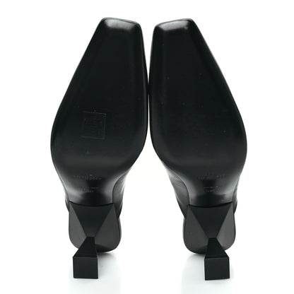 Givenchy Calfskin Look Back Square Toe Mule Pumps 40.5 Black 5 of 9