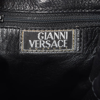 Versace Calfskin Drawstring Bag Black 6 of 13