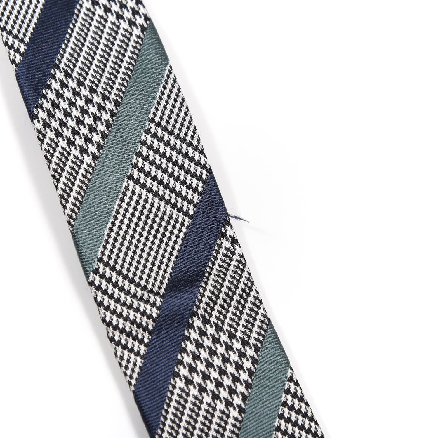 Hermes Silk Mens Checked Neck Tie 4 of 6